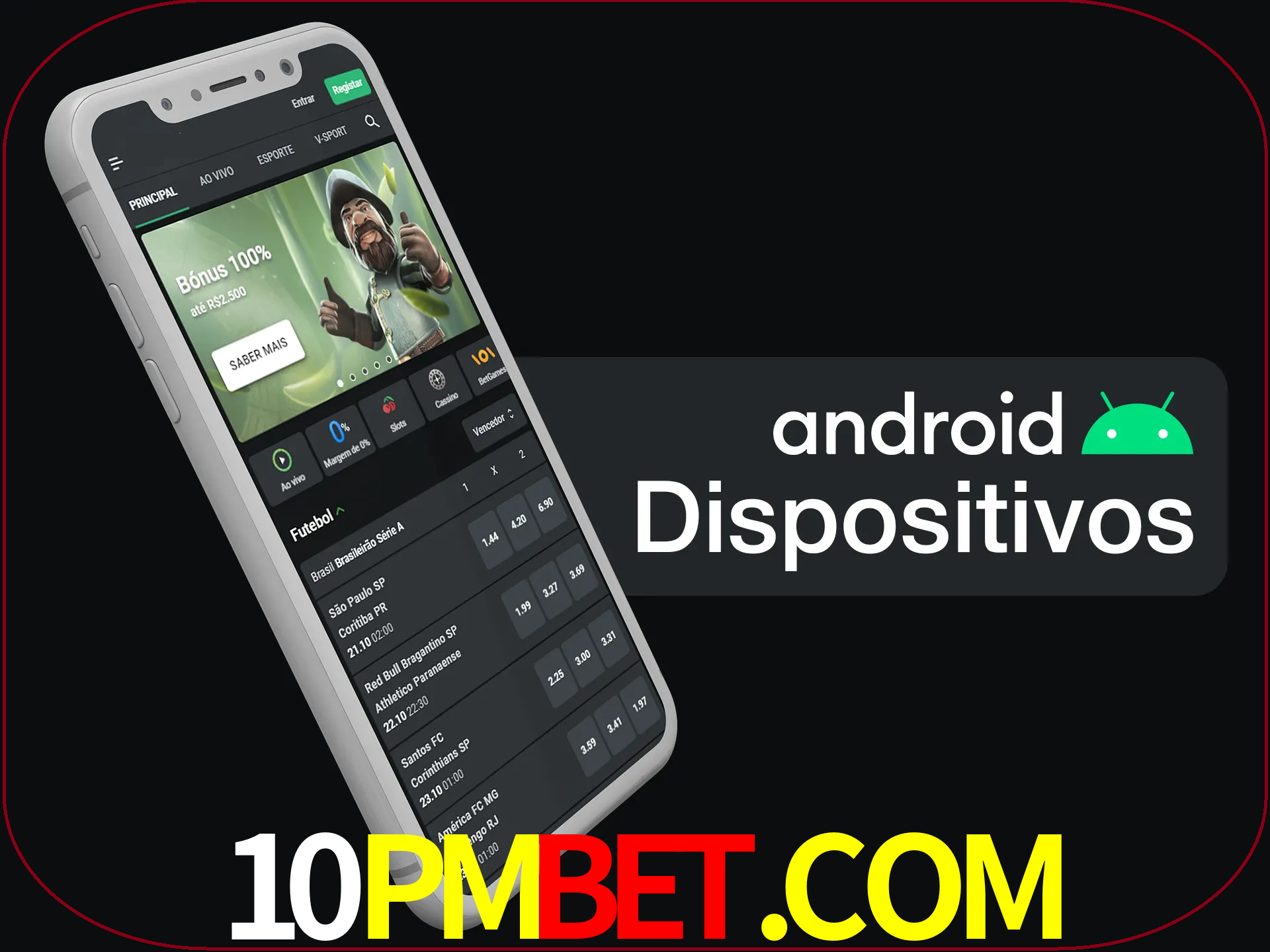 O aplicativo suporta a maioria de todos os dispositivos Android.