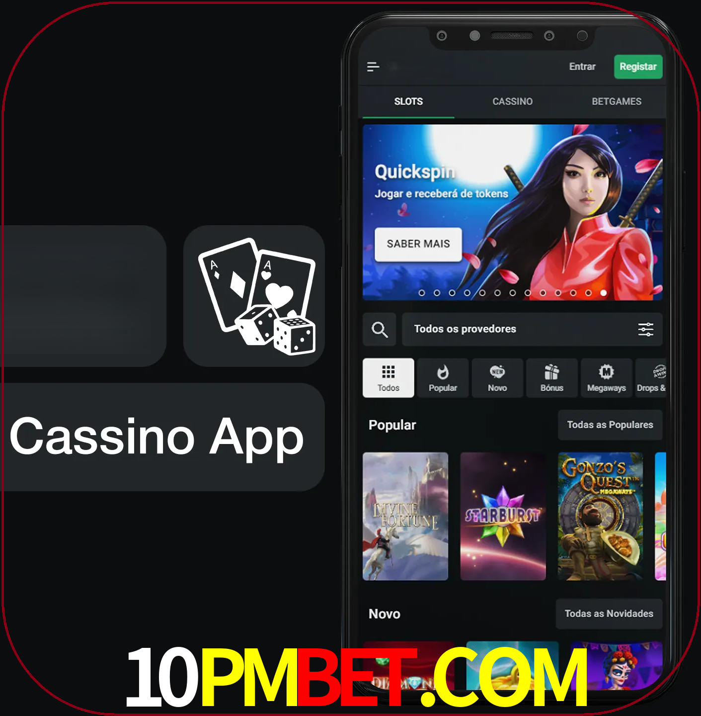 Jogue jogos de cassino e ganhe.