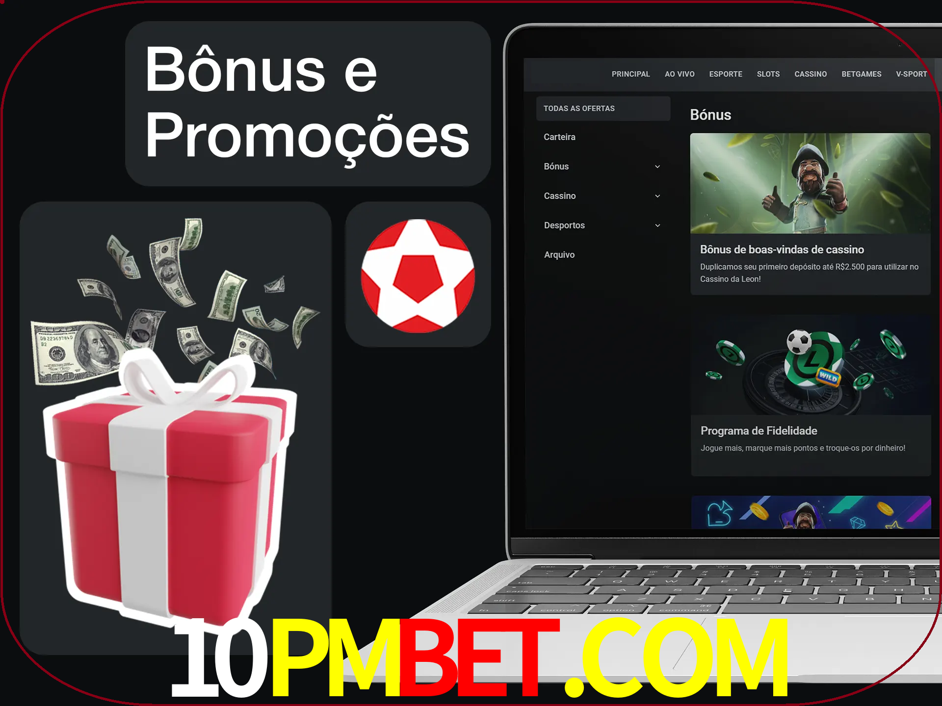 Verifique se há novos bônus e promoções.