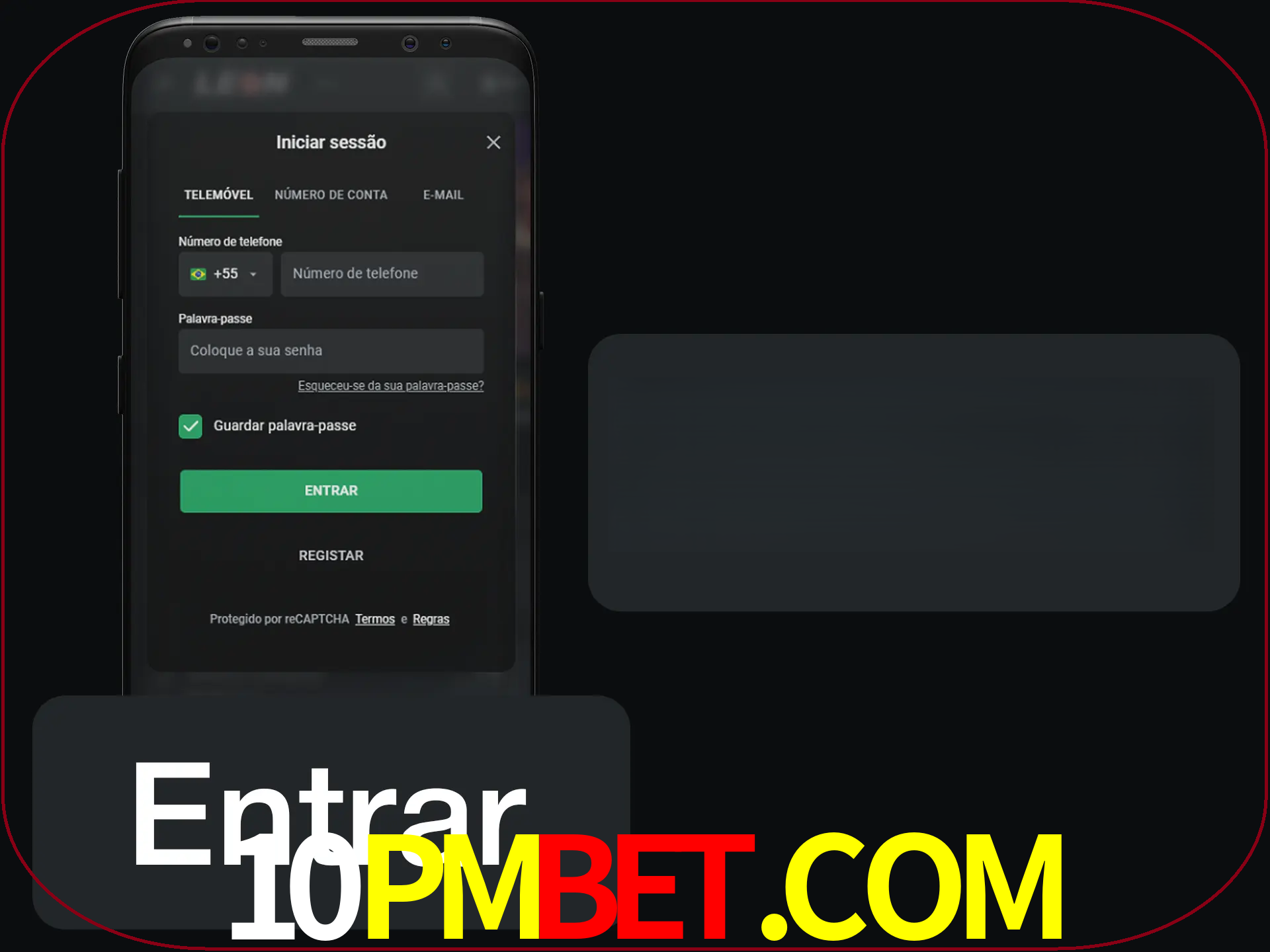 Faça o login para começar a apostar e jogar no cassino.